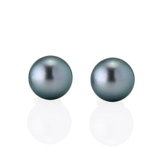 18ct Rose Gold Tahitian Pearl Equestrian Earrings