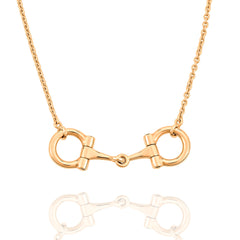 Fine D ring Necklace in 18ct Yellow Gold