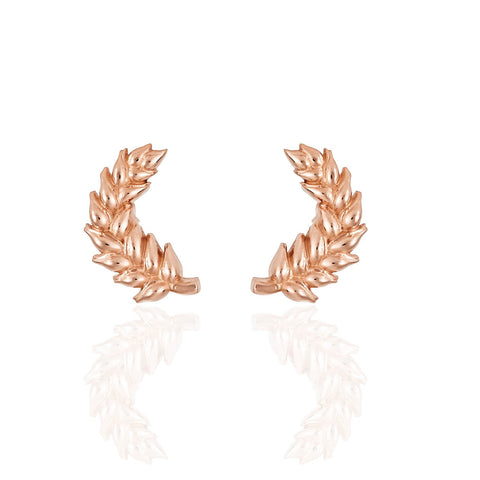 9ct Gold Wheat Earrings